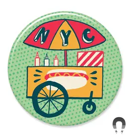 Badge Bomb Magnet - BB NYC  Hot Dog Cart