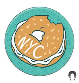 Badge Bomb Magnet - NYC Bagel