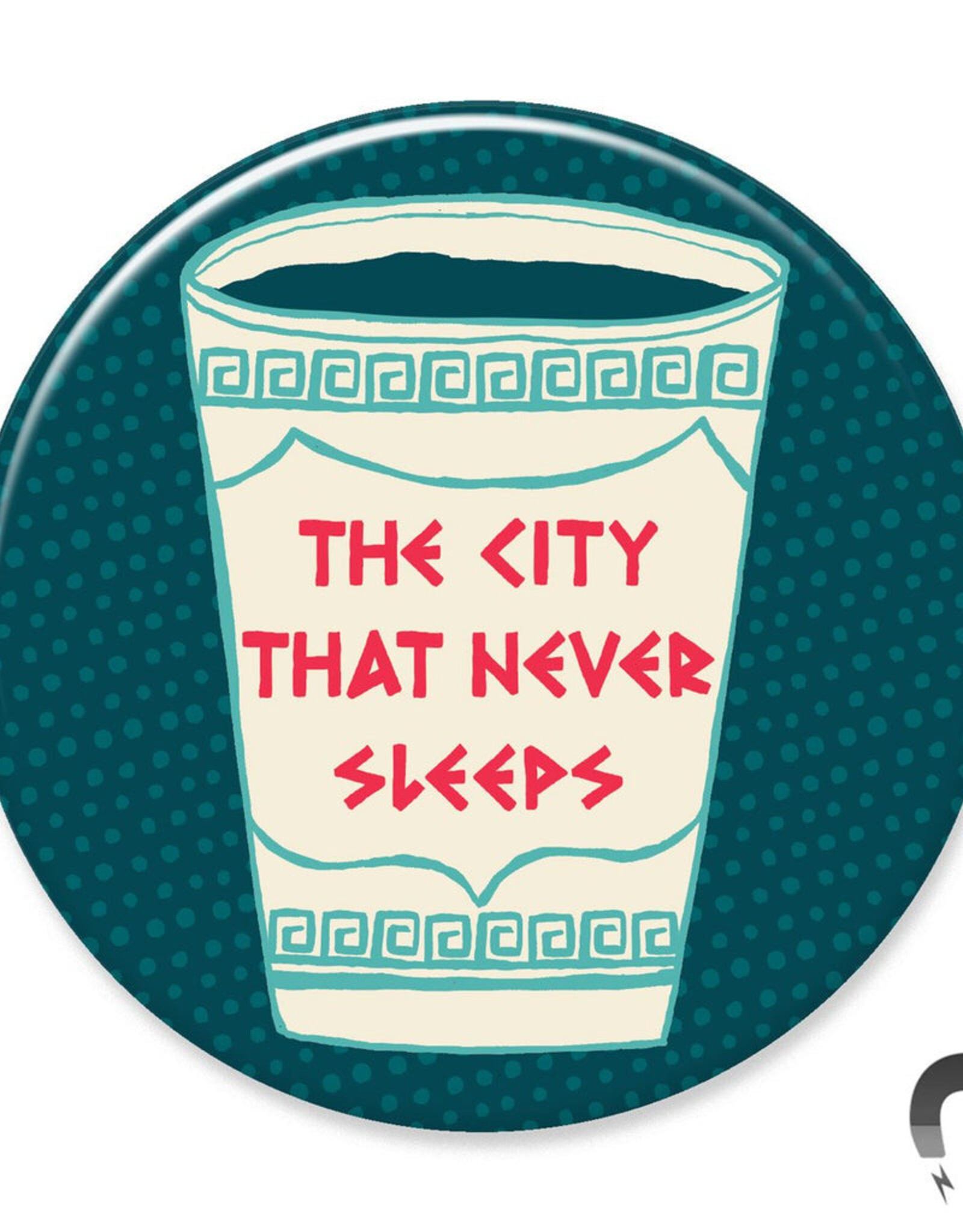 Badge Bomb Magnet - NYC  City That Never Sleeps