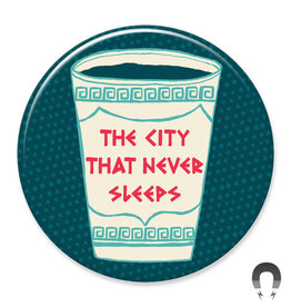 Badge Bomb Magnet - NYC  City That Never Sleeps