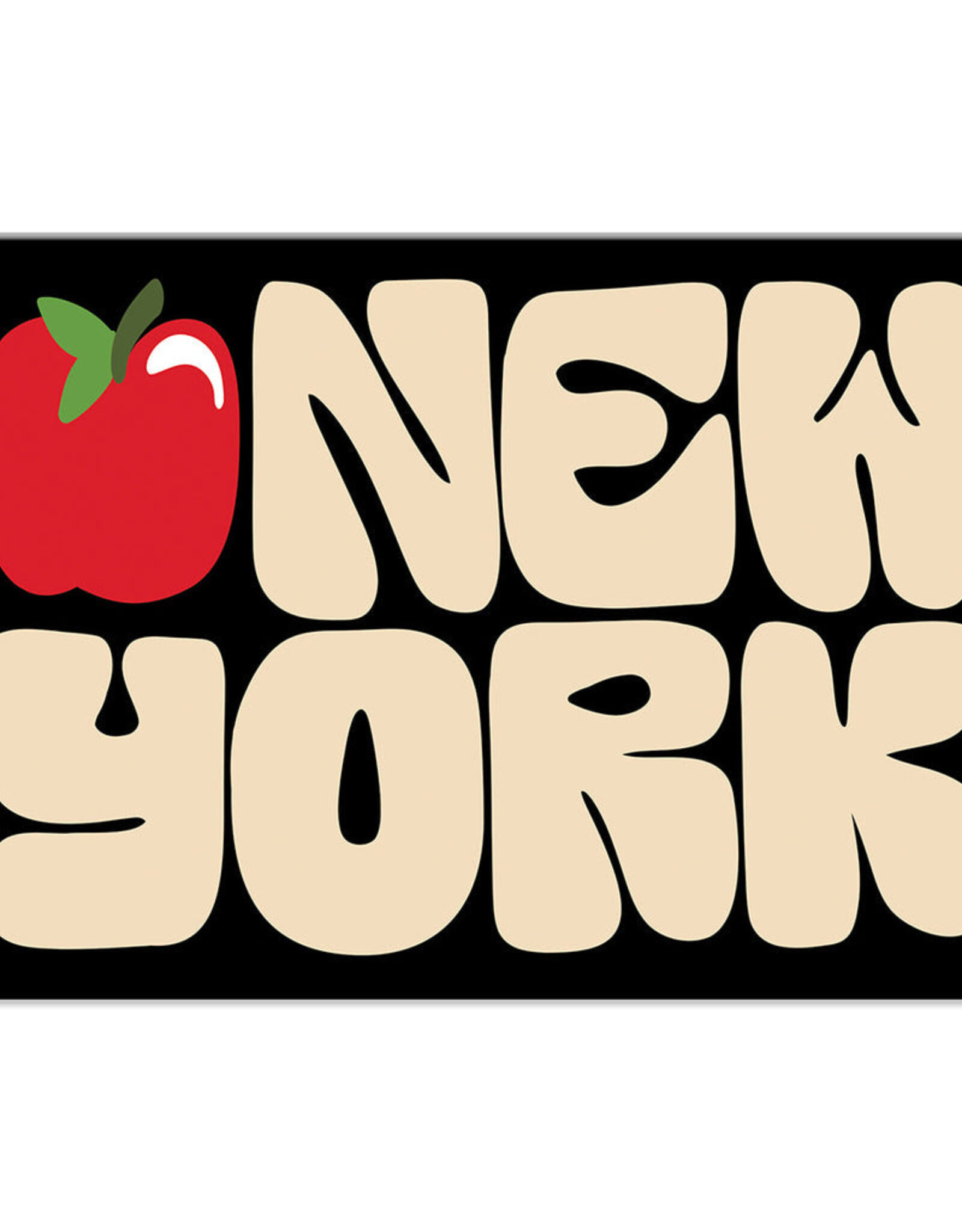 Badge Bomb Magnet - Rectangle Apple New York