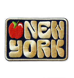 Badge Bomb Patch -  New York Rectangle Apple