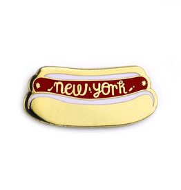 Badge Bomb Enamel Pin - New York Hot Dog