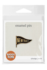 Badge Bomb Enamel Pin - New York Pennant