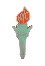 Badge Bomb Enamel Pin - Liberty Torch