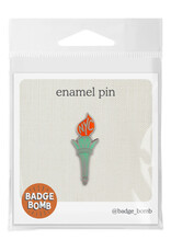 Badge Bomb Enamel Pin - Liberty Torch