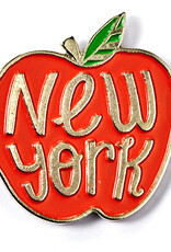 Badge Bomb Enamel Pin - New York Apple