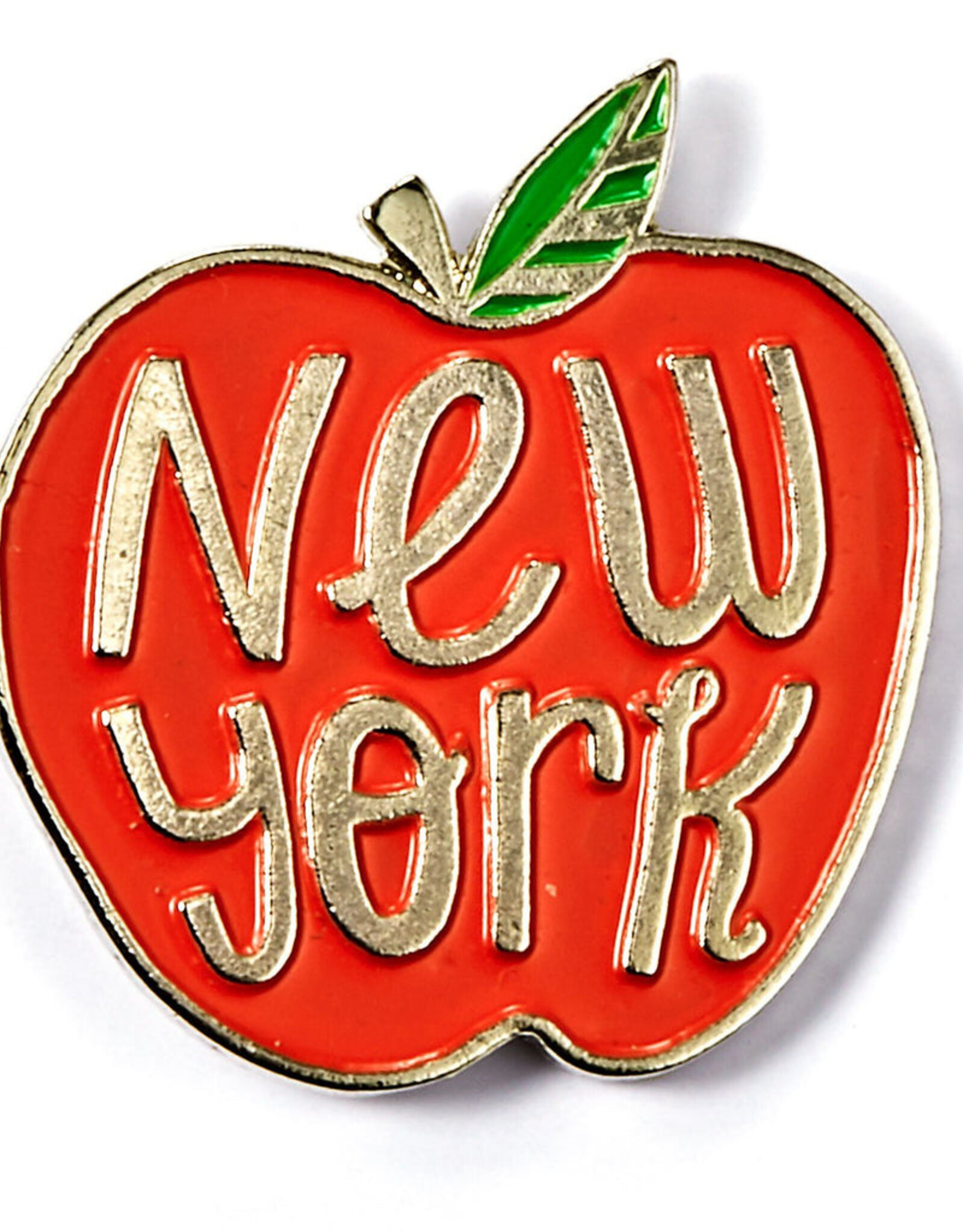 Badge Bomb Enamel Pin - New York Apple