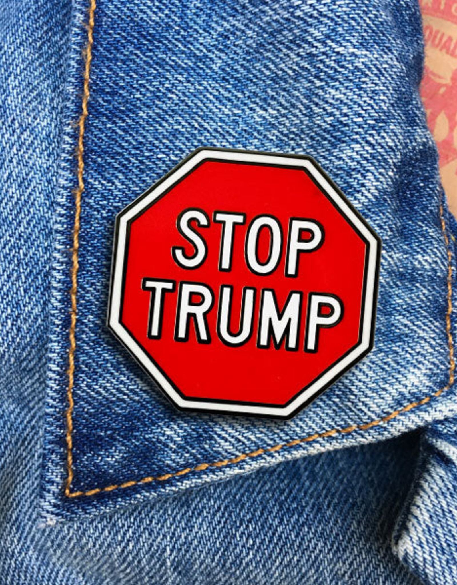 The Found Enamel Pin - Stop Trump