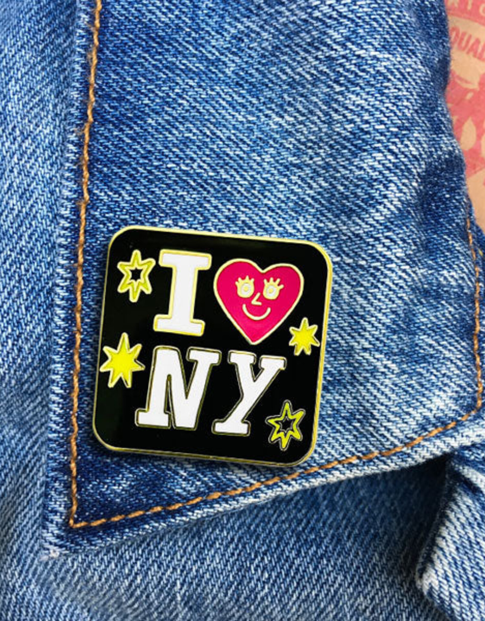 The Found Enamel Pin: I Heart NY