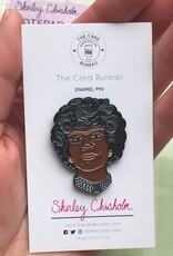 The Card Bureau Enamel Pin: Shirley Chisholm