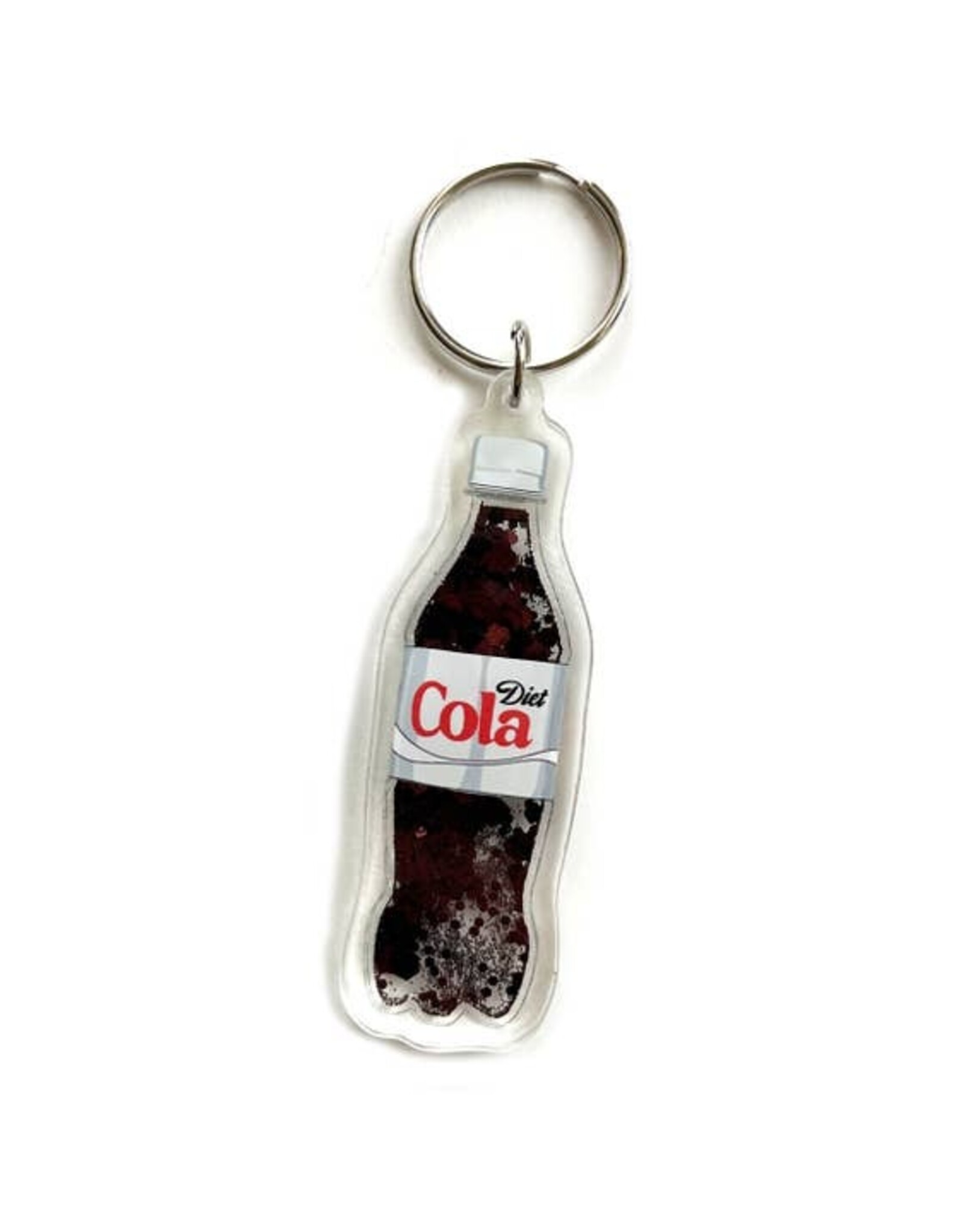 Drawn Goods Keychain - Diet Coke Liquid Glitter