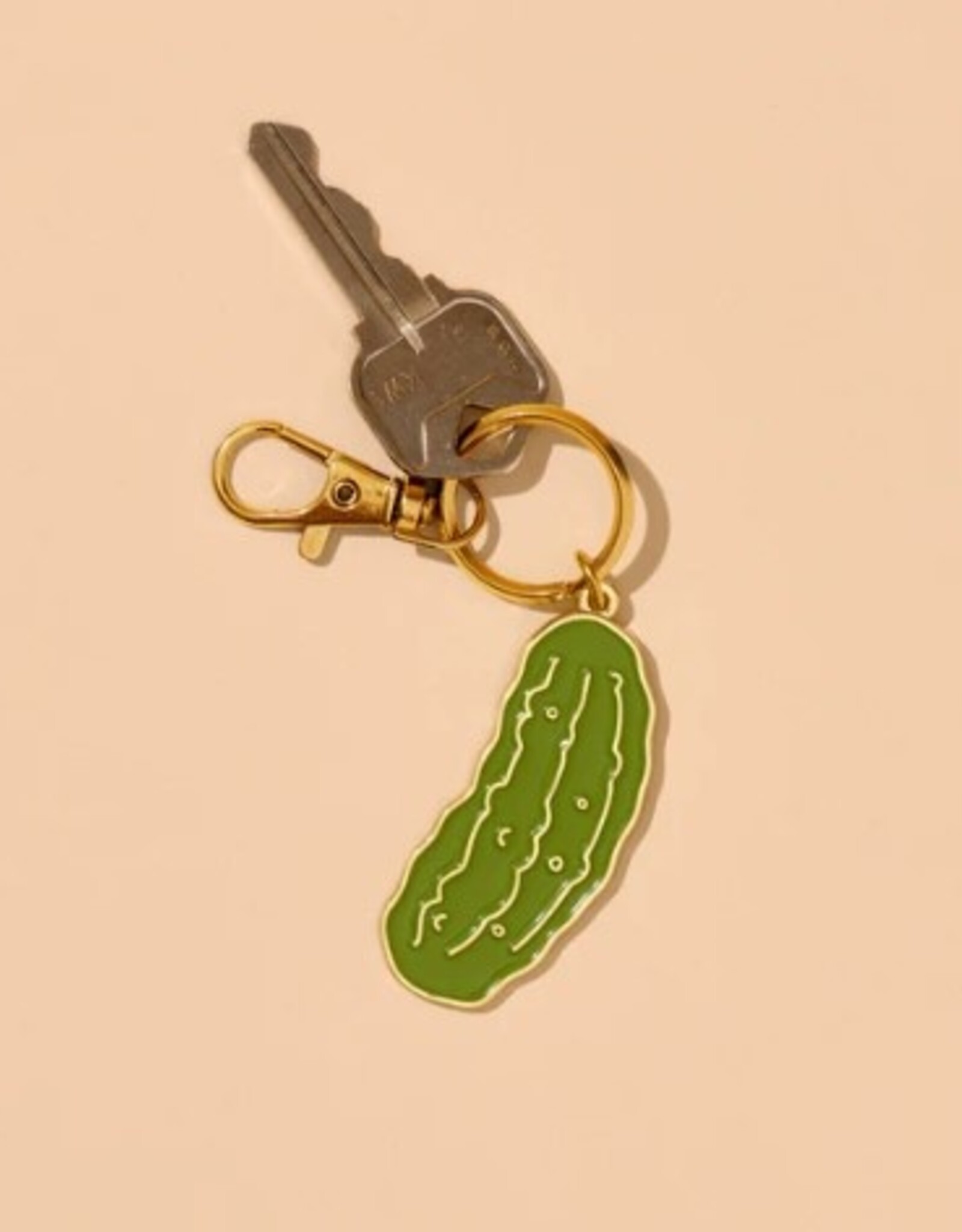 And Here We Are Keychain - Enamel: Pickle