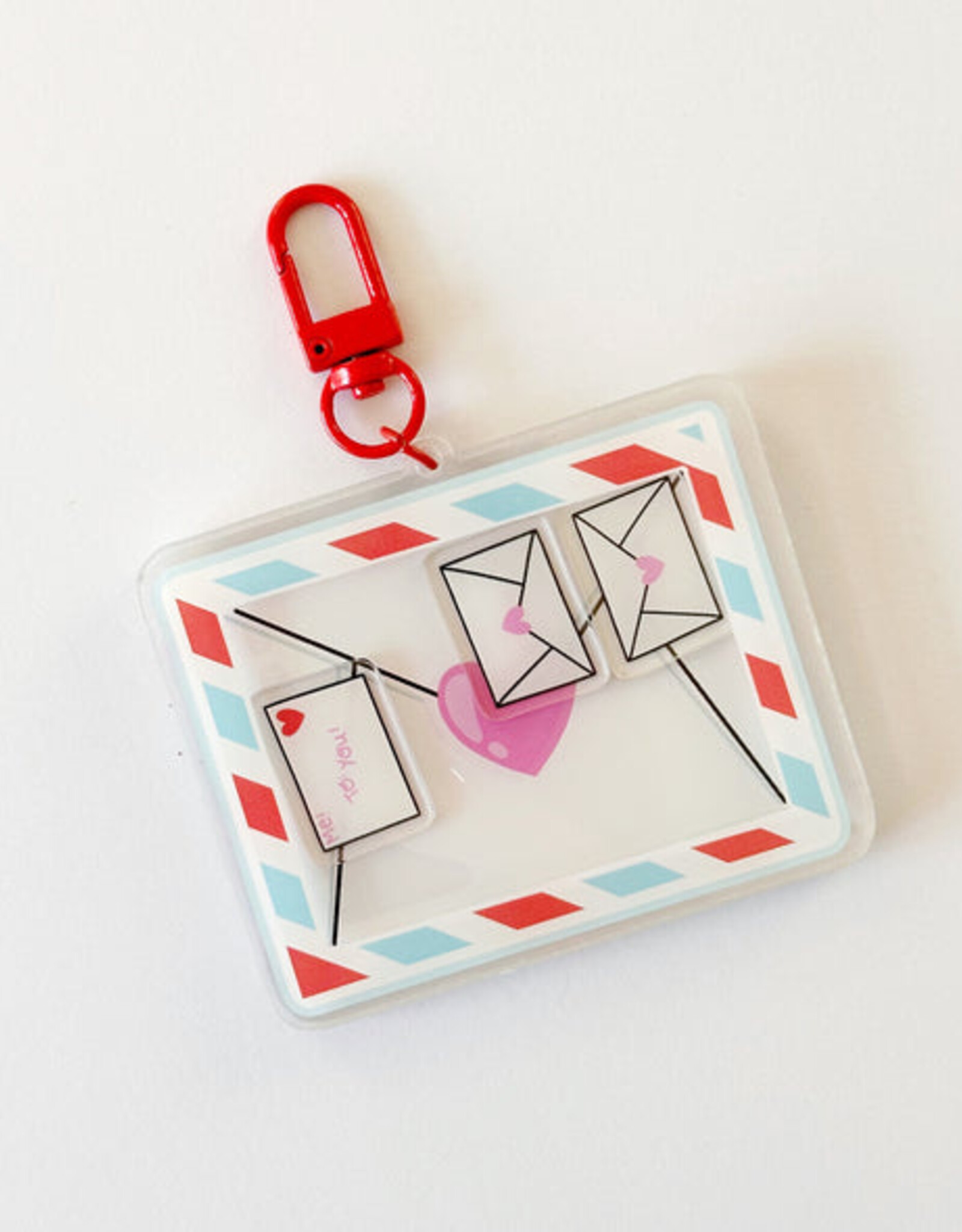 Calliope Pencil Factory Bag Charm Keychain - Envelope Shaker