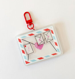 Calliope Pencil Factory Bag Charm Keychain - Envelope Shaker