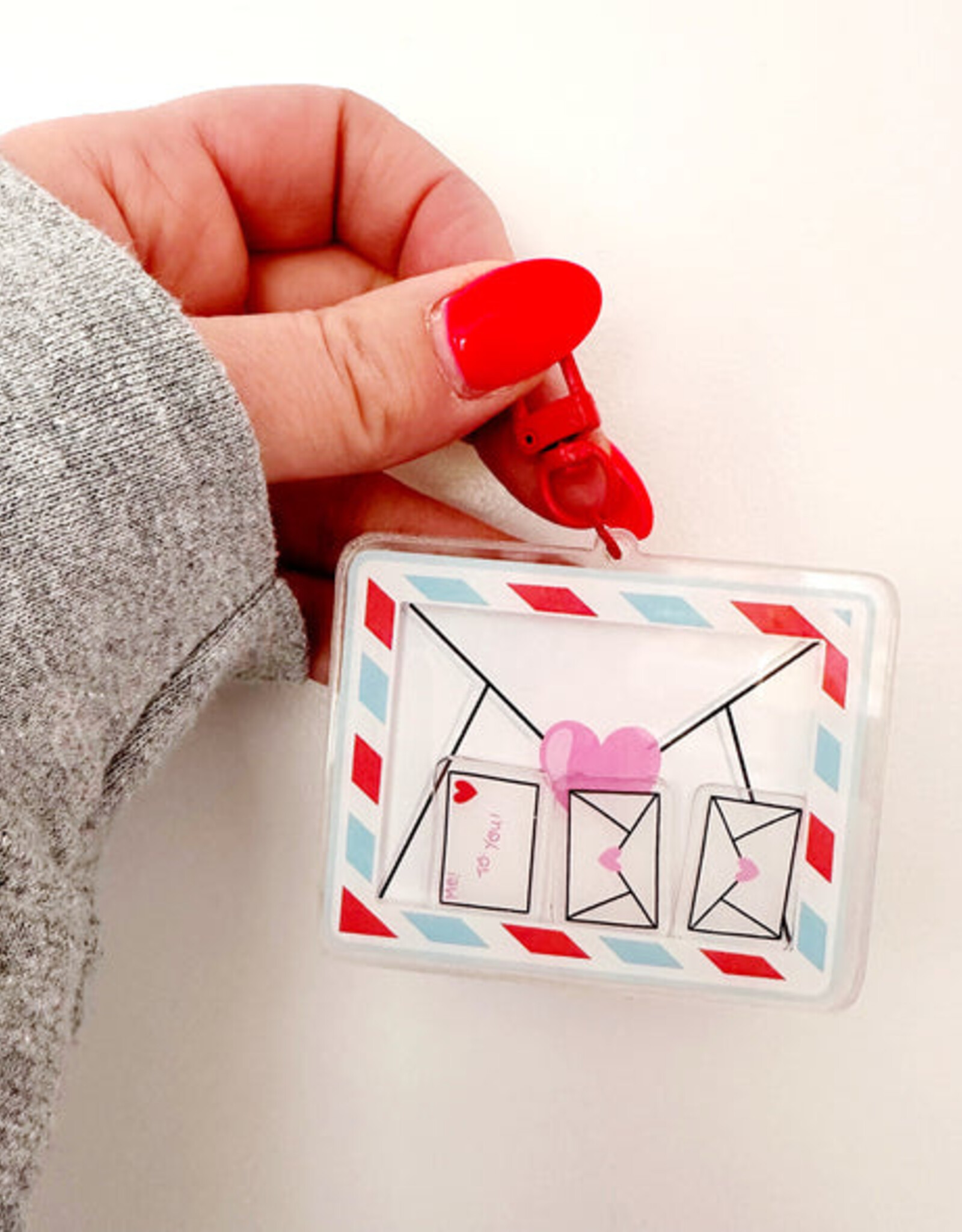 Calliope Pencil Factory Bag Charm Keychain - Envelope Shaker