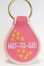 He Said She Said Keyring - Fabric embroidered HOT TO GO