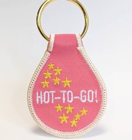 He Said She Said Keyring - Fabric embroidered HOT TO GO