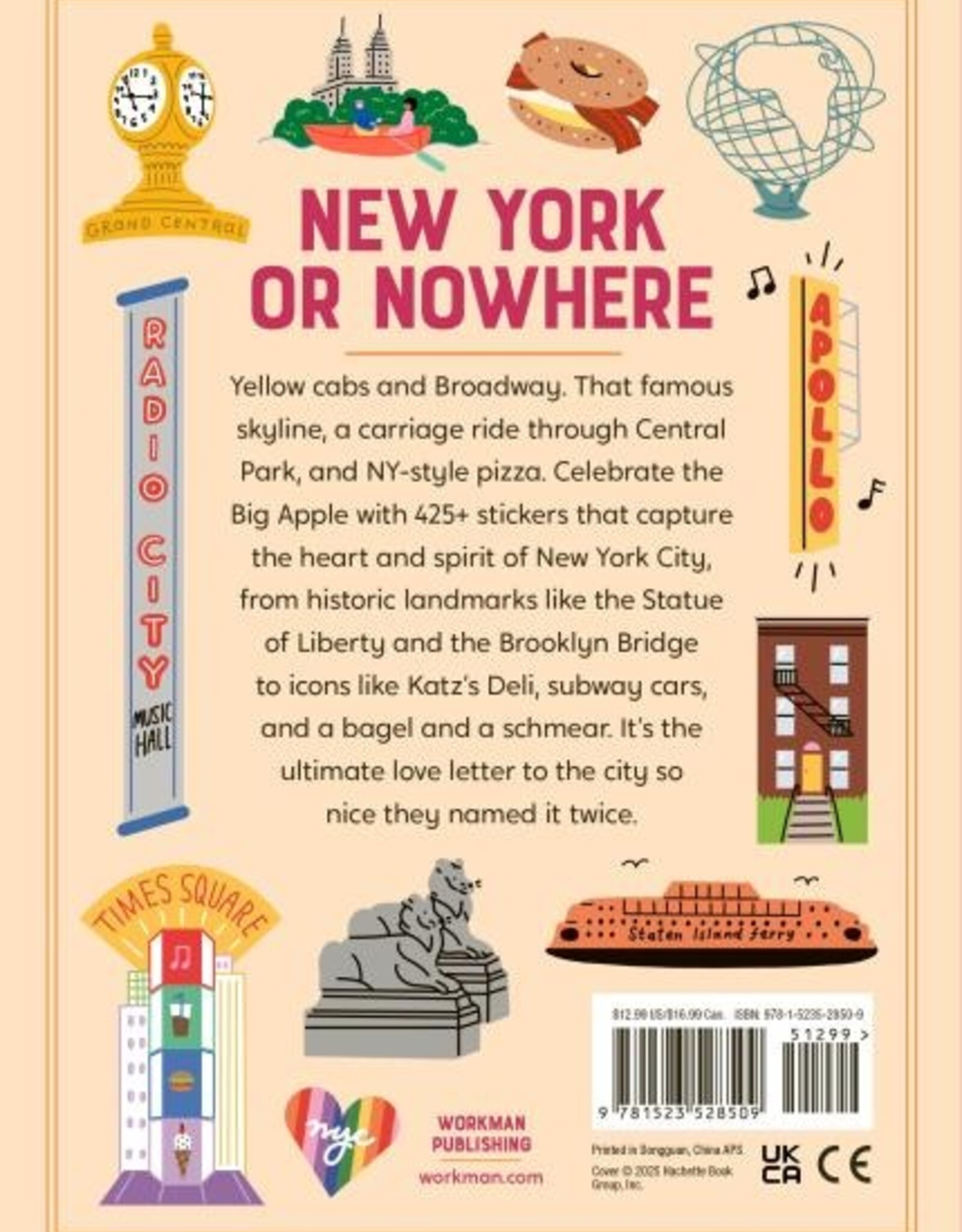 hachette Sticker Book - I Love New York City
