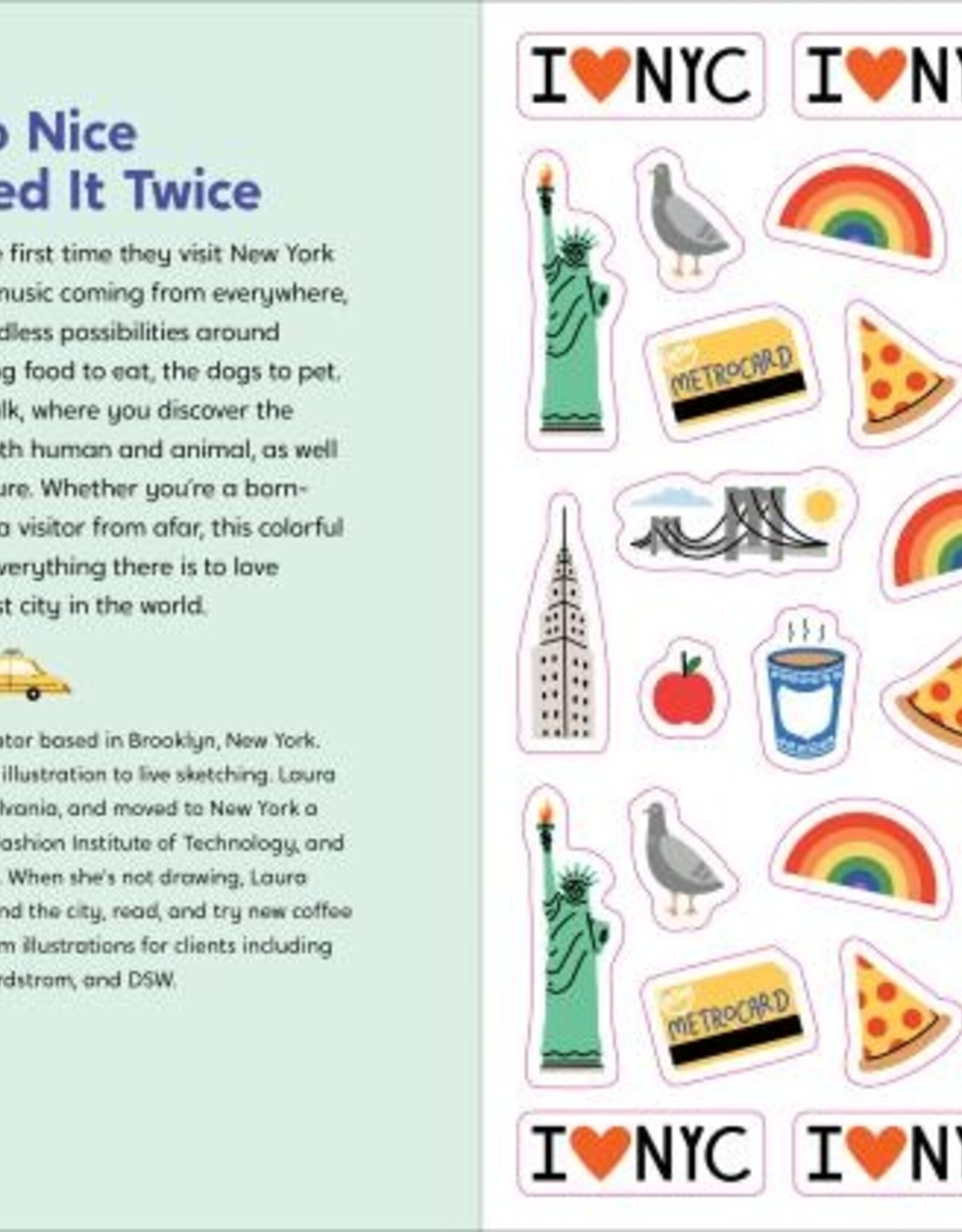 hachette Sticker Book - I Love New York City