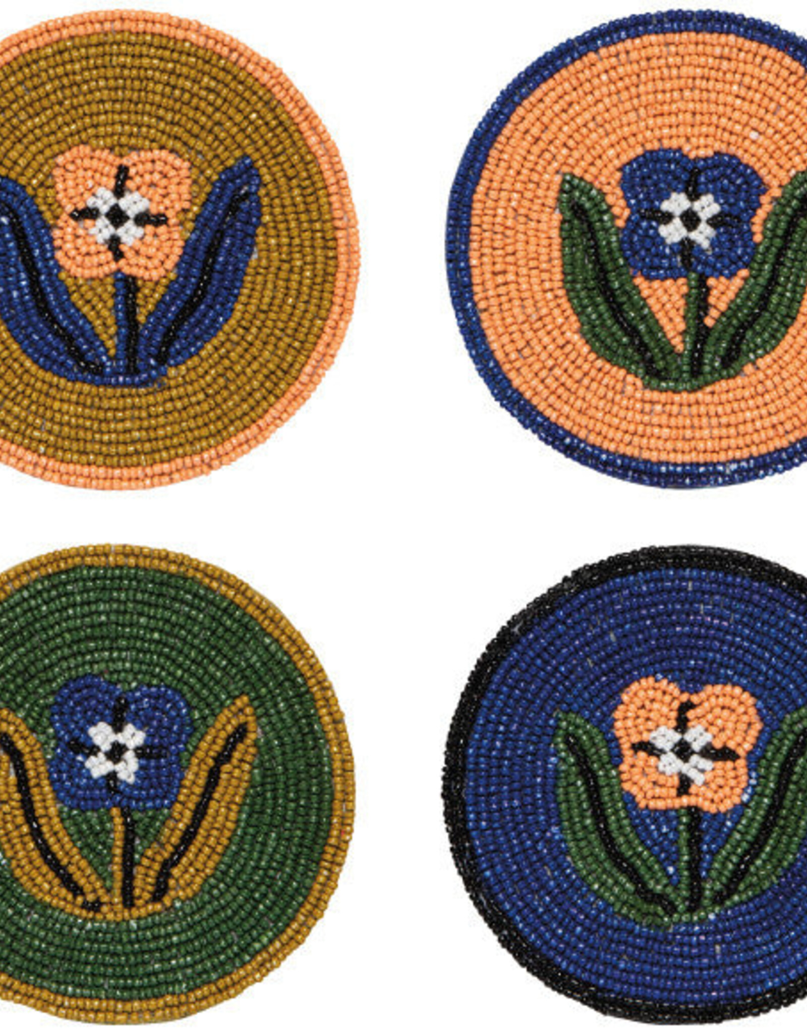 Danica + Now Designs Coaster - Set of 4: Beaded Teppi