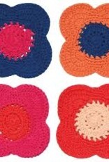 Danica + Now Designs Coasters - set of 4: Crochet Poppy
