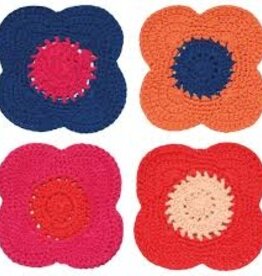 Danica + Now Designs Coasters - set of 4: Crochet Poppy