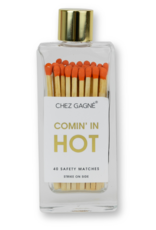 Chez Gagné Matches - Glass Bottle: Coming in Hot