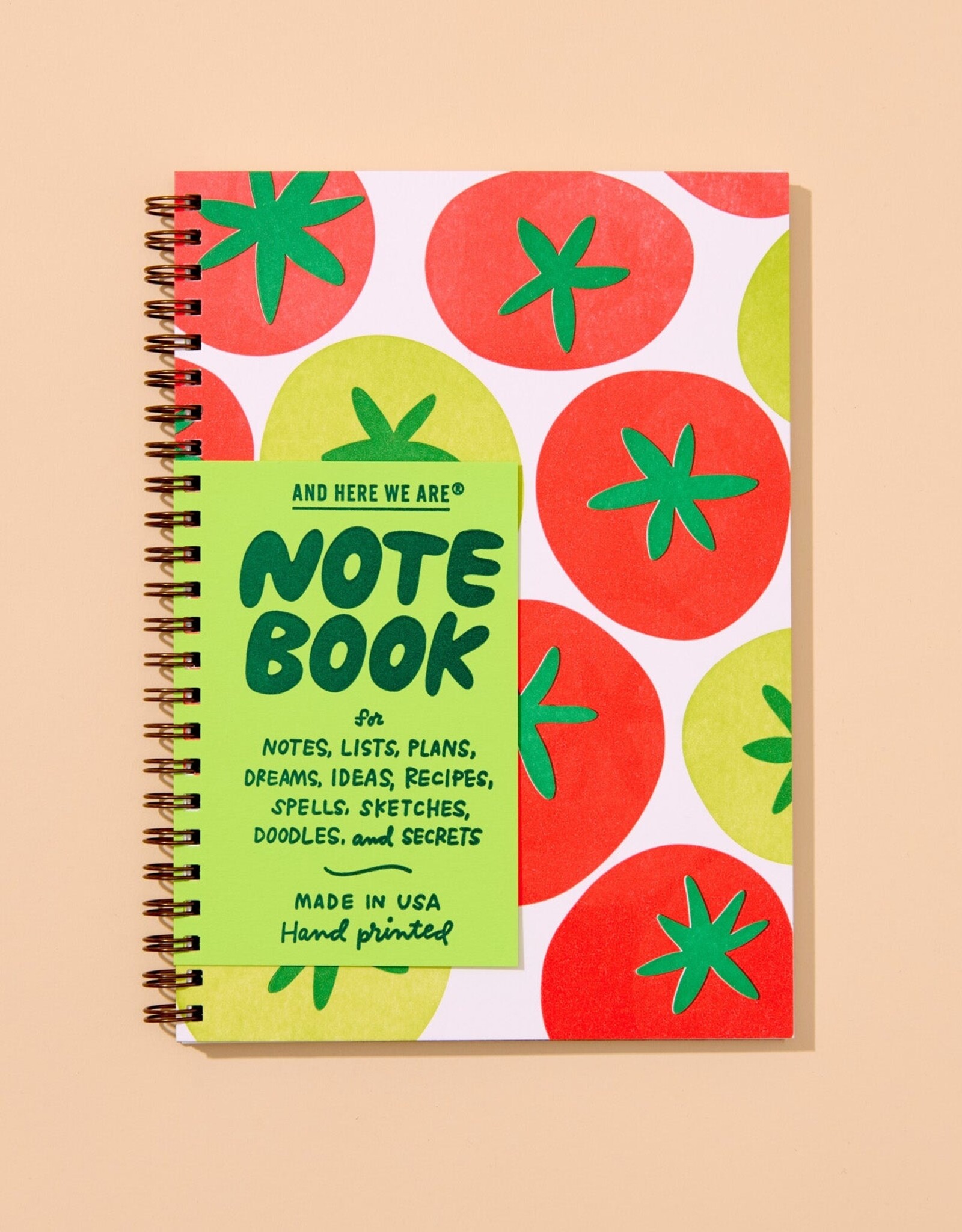 And Here We Are Notebook - Tomato Spiral