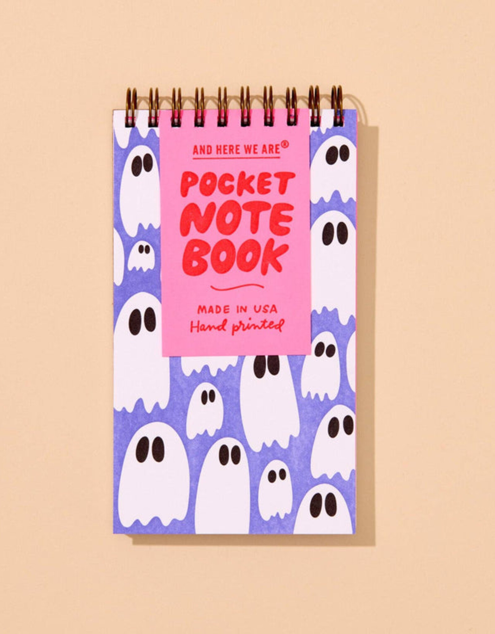 And Here We Are Notebook - Pocket Spiral Ghost