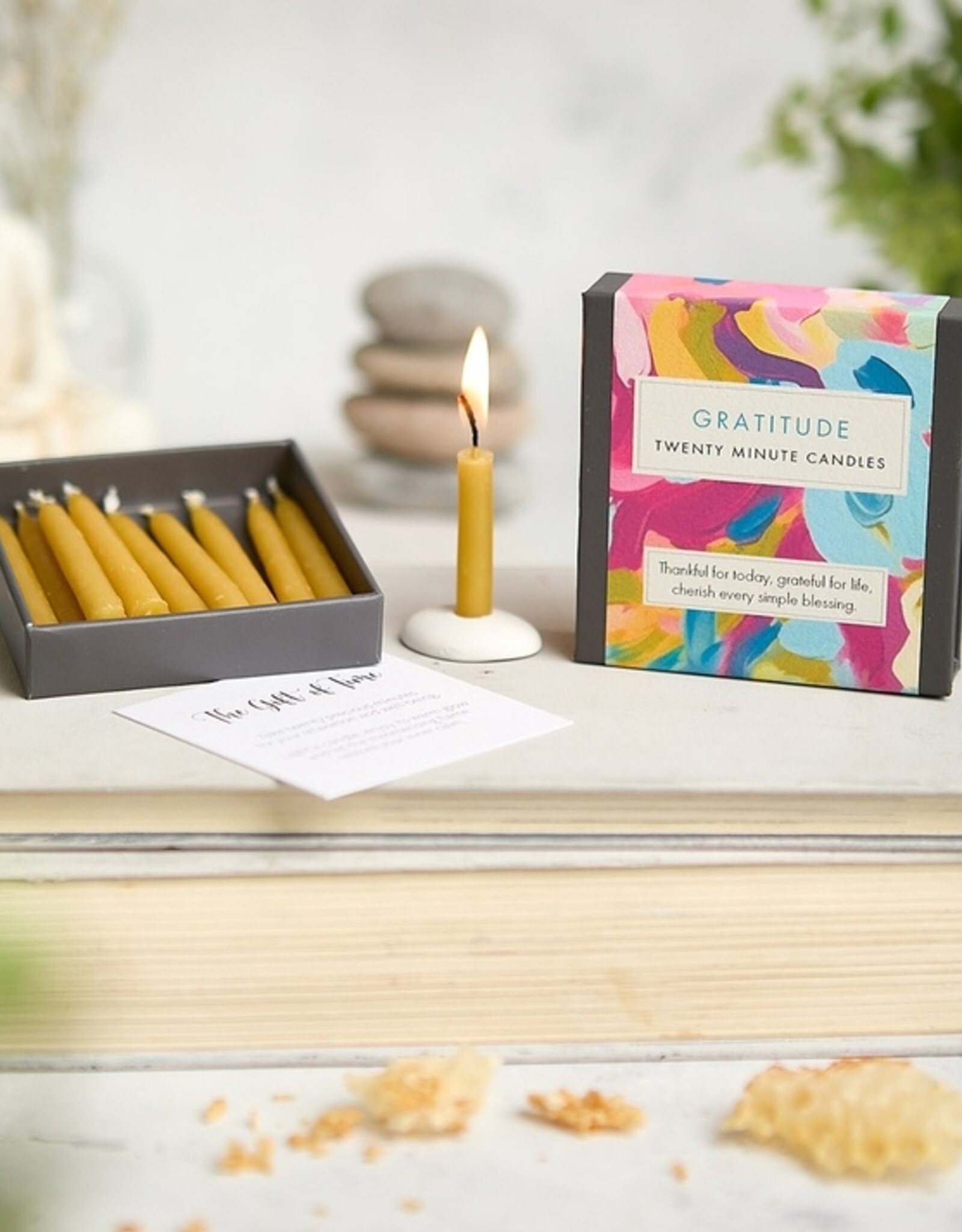 Cotton & Grey Beeswax Candle Kit - 12x 20 Minute: Gratitude