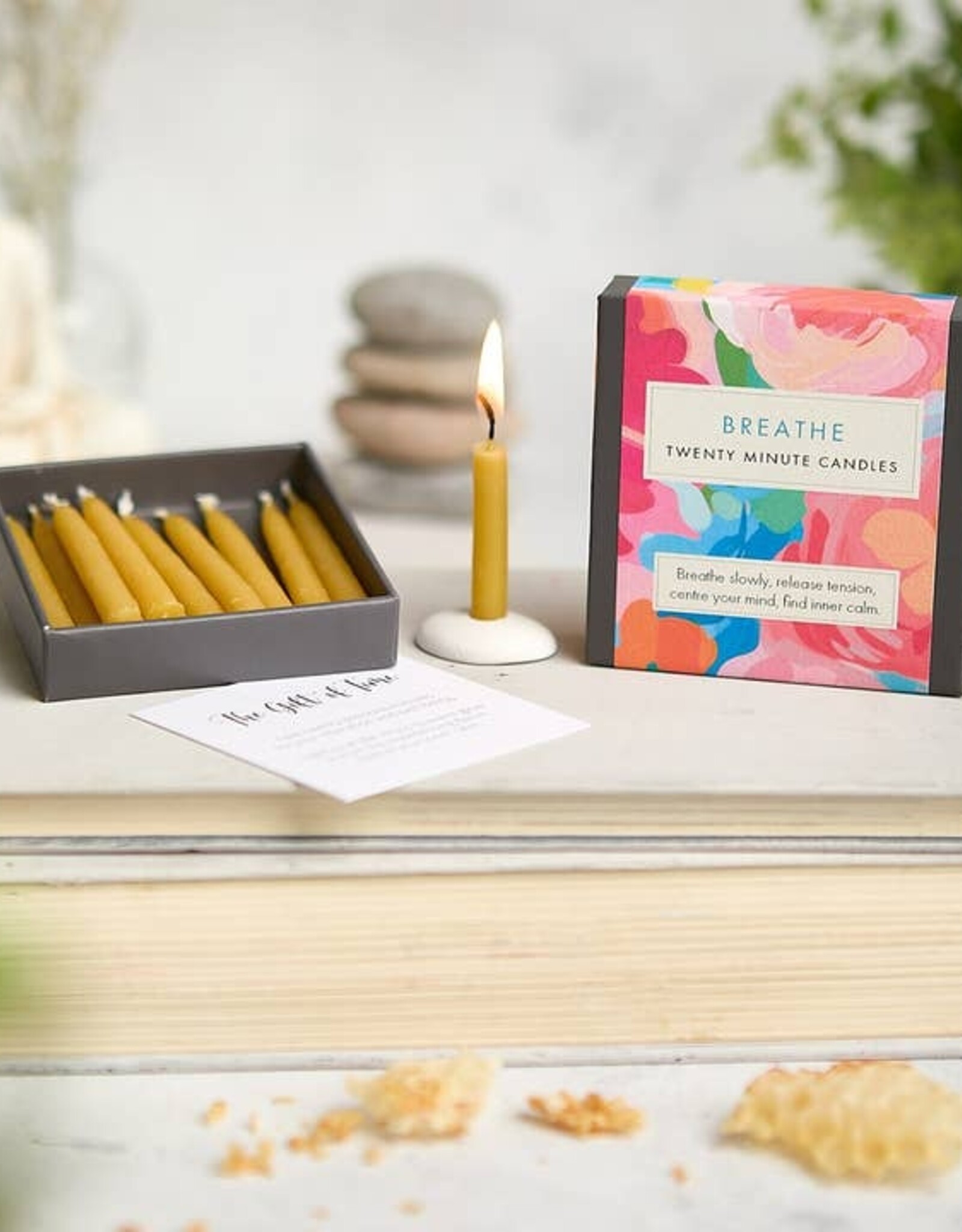 Cotton & Grey Beeswax Candle Kit - 12x 20 Minute: Breathe