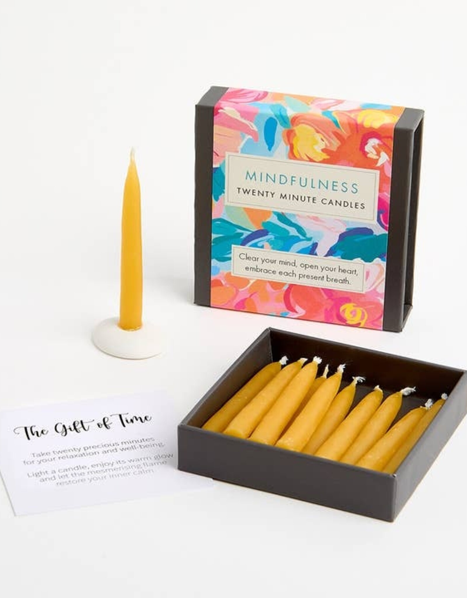 Cotton & Grey Beeswax Candle Kit - 12x 20 Minute: Mindfulness