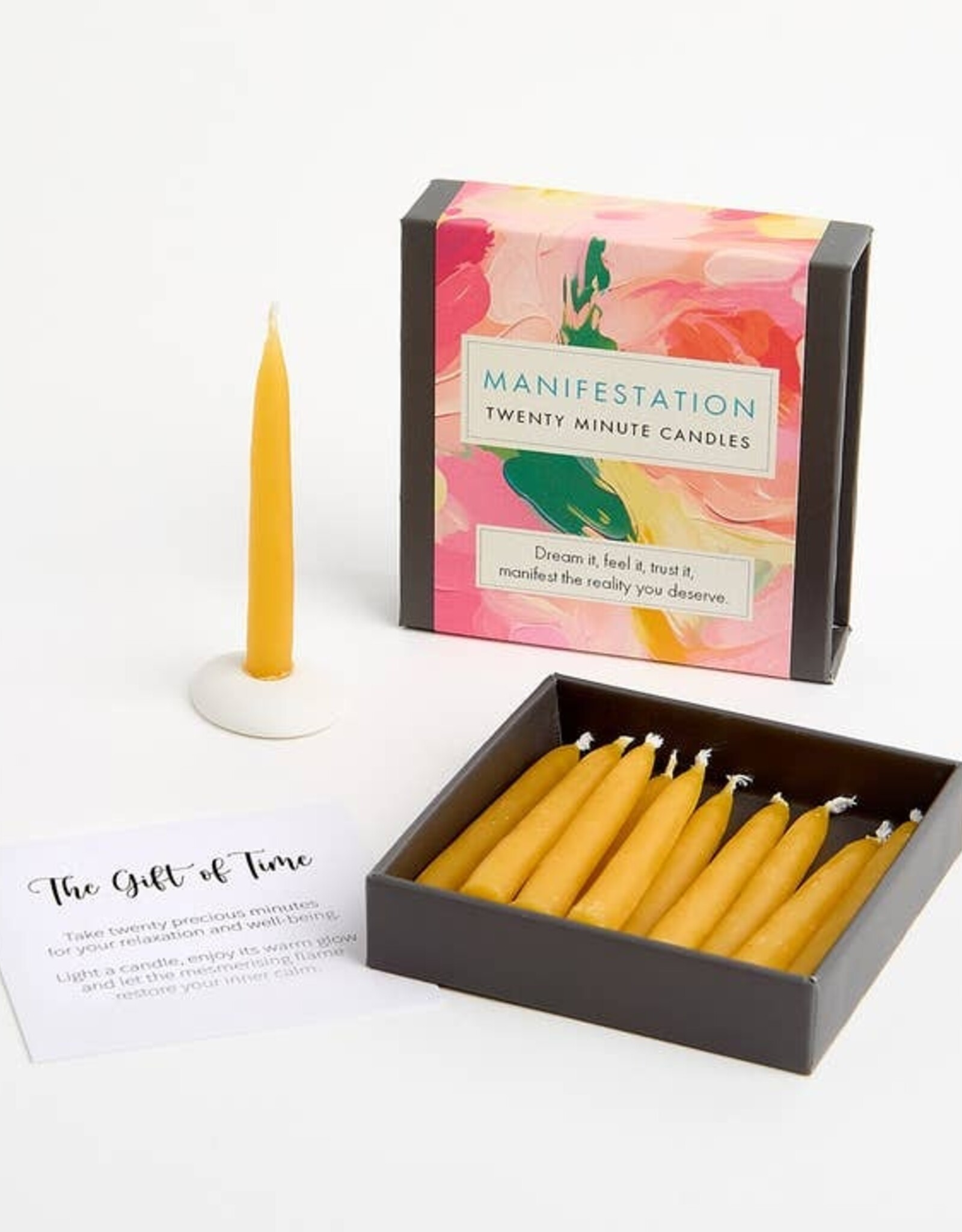 Cotton & Grey Beeswax Candle Kit - 12x 20 Minute: Manifestation