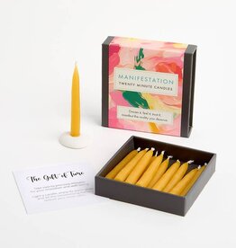Cotton & Grey Beeswax Candle Kit - 12x 20 Minute: Manifestation