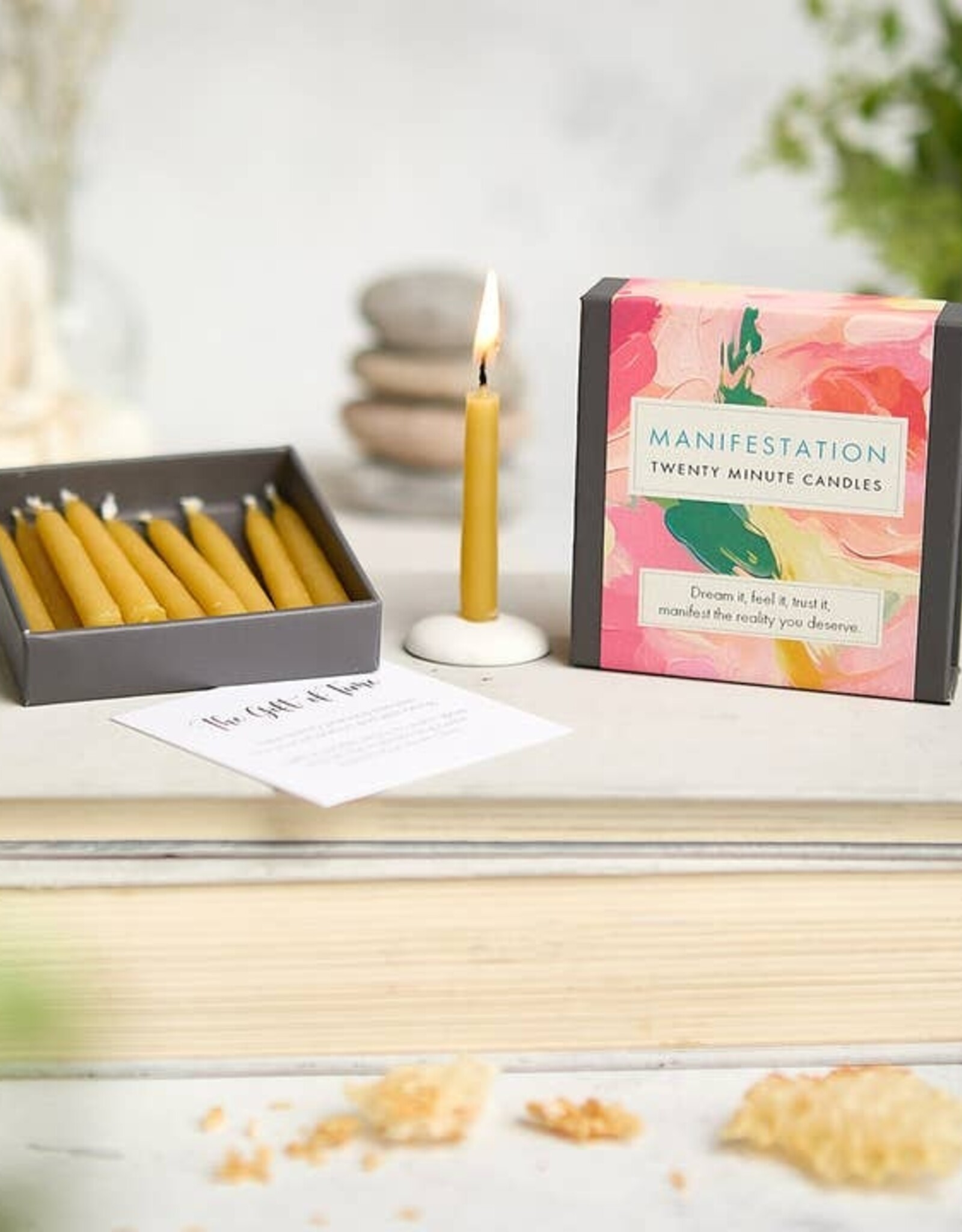 Cotton & Grey Beeswax Candle Kit - 12x 20 Minute: Manifestation