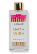Chez Gagné Glass Bottle Matches: Make A Wish