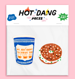 Hot Dang Press Iron On Art - Double: NYC Breakfast Buddies