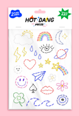 Hot Dang Press Iron On Art - Sheet: Charms Embroidery