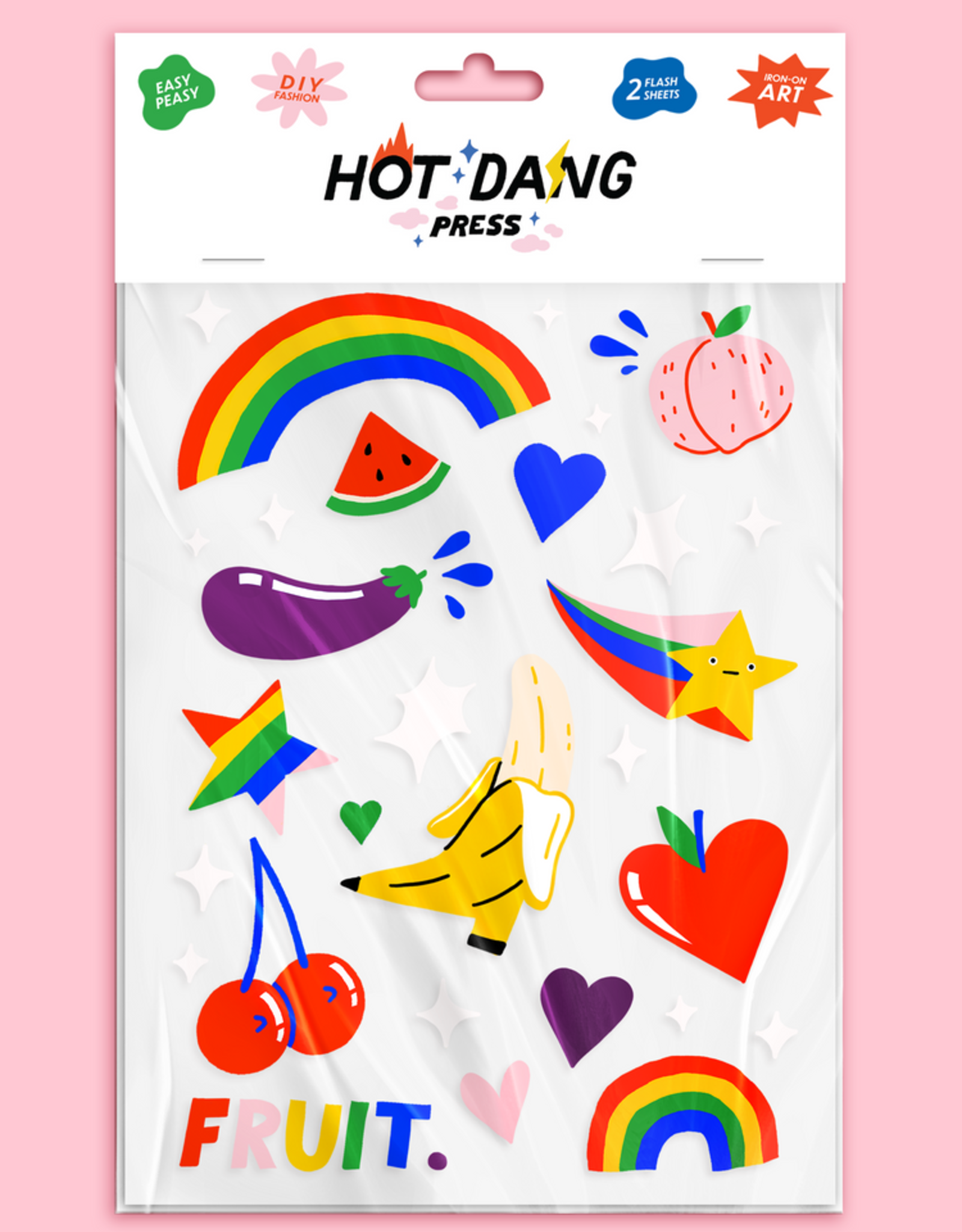 Hot Dang Press Iron On Art - Sheet: Feeling Fruity
