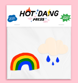 Hot Dang Press Iron On Art - Double: Rainbow and Cloud
