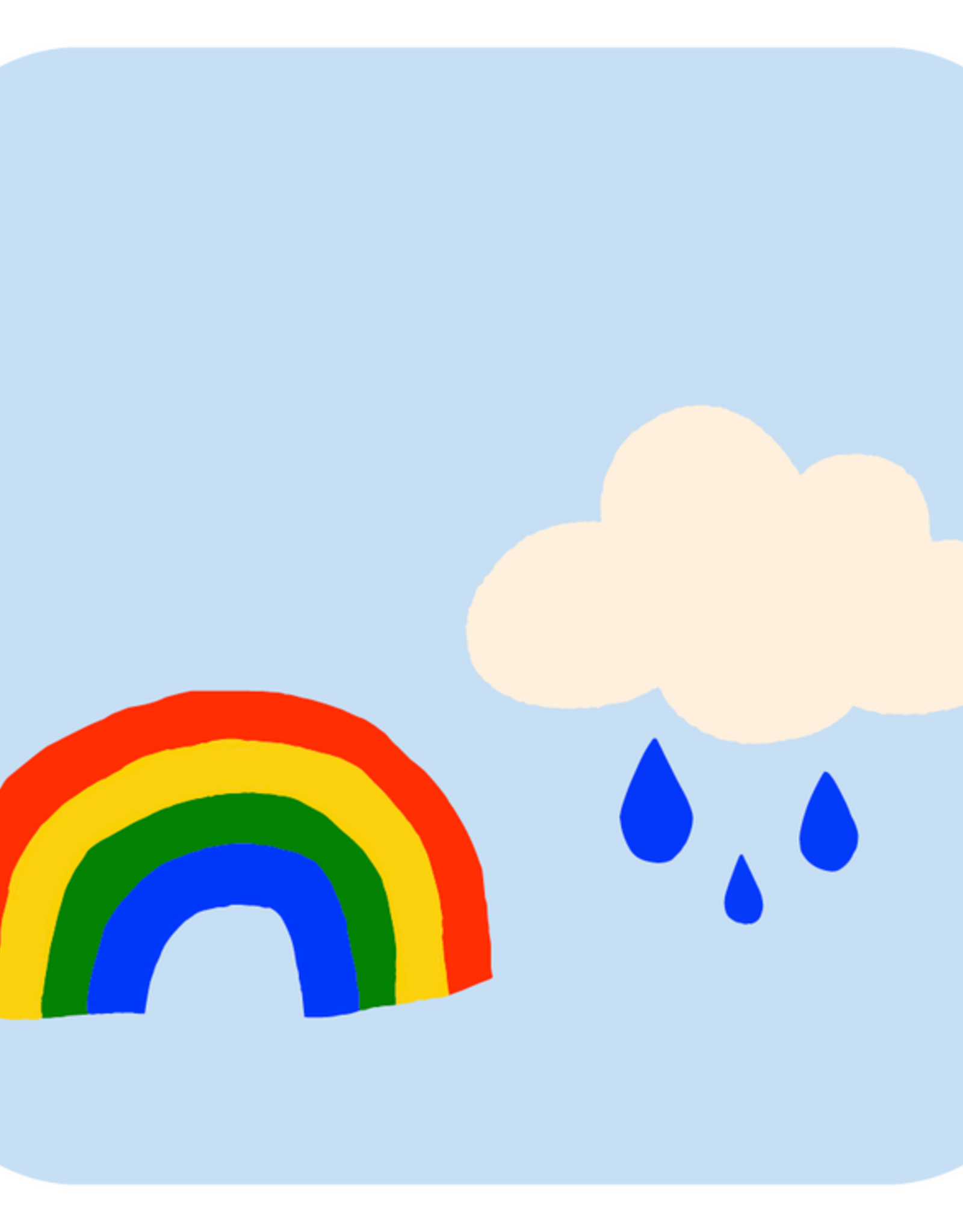 Hot Dang Press Iron On Art - Double: Rainbow and Cloud