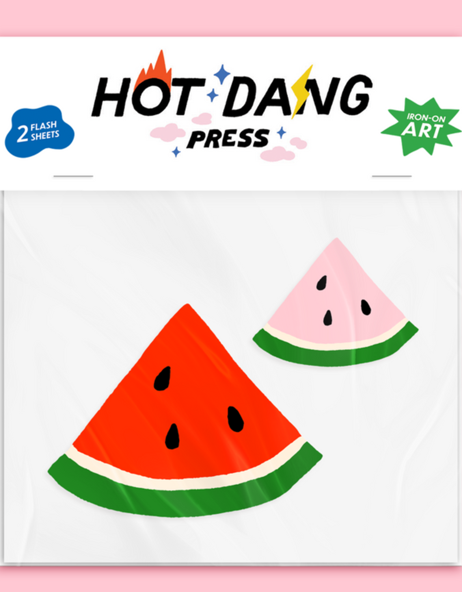 Hot Dang Press Iron On Art - Double: Watermelon Buddies