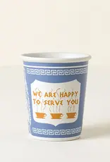 ExceptionLab, Inc Ceramic Cup - NY Greek Coffee Cup Happy to Serve You