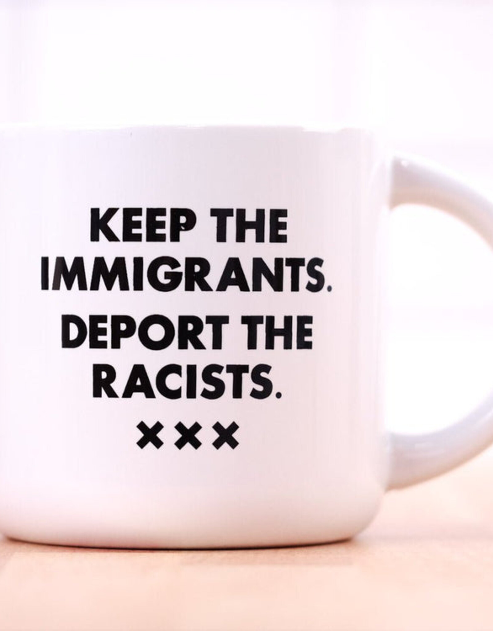 Meriwether Mug: Keep the immigrants.... deport the racists