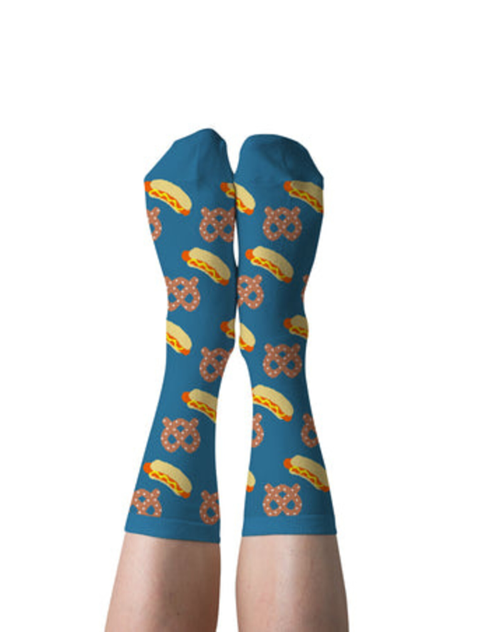 Yellow Owl Workshop Socks - Womens: Hot Dog & Pretzel