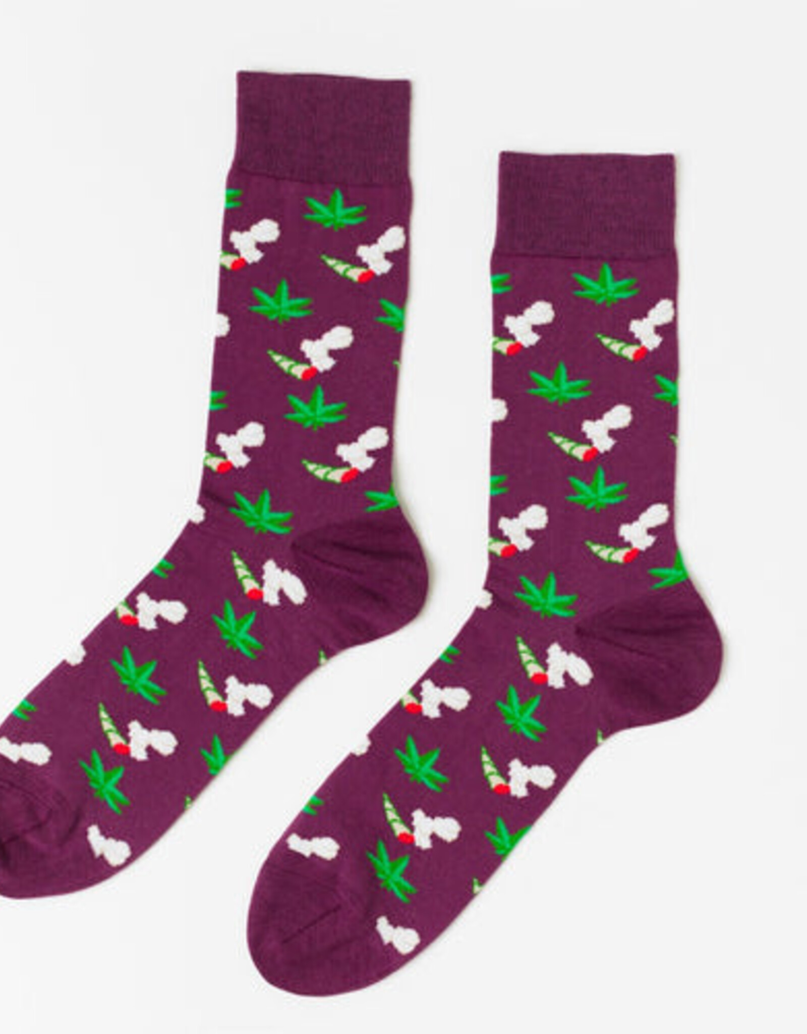 Yellow Owl Workshop Socks - Men's Crew: Weed