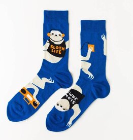 Yellow Owl Workshop Socks - Men's Crew: Sloth Life