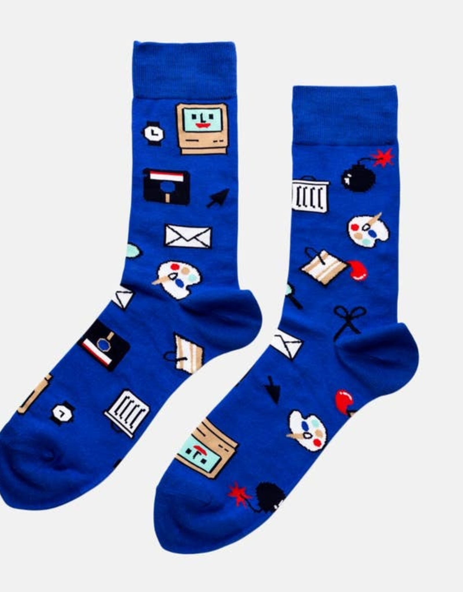 Yellow Owl Workshop Socks - Mens Crew: Computer Nerd