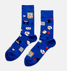 Yellow Owl Workshop Socks - Mens Crew: Computer Nerd